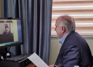 Τηλεδιάσκεψη του Κ. Λύρου με τον υφυπουργό Εσωτερικών Θ. Λιβάνιο