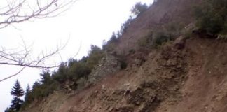 Πιθανόν προσωρινή η αποκατάσταση του δρόμου στο Λαμπίρι