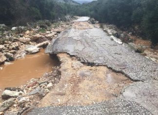 Καταστροφές από τη νεροποντή στο Δήμο Ξηρομέρου