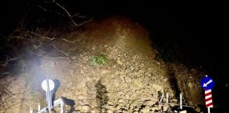 Μεγάλη κατολίσθηση δρόμο Αγρίνιο – Καρπενήσι κοντά στο Λαμπίρι