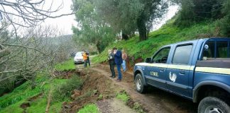 Έλεγχος από κλιμάκιο του ΕΑΓΜΕ για τις κατολισθήσεις σε περιοχές του Δήμου Αμφιλοχίας