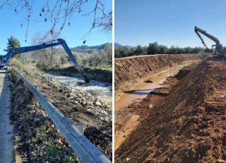 Νέοι καθαρισμοί από την Περιφέρεια : Αμέσως μετά την πλημμύρα και σε οκτώ σημεία ταυτόχρονα