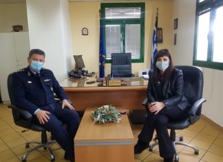 Επαφές με εκπροσώπους των Σωμάτων Ασφαλείας ξεκίνησε η Βοηθός Περιφερειάρχη Αγγελική Χαλιμούδρα