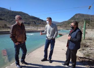 Στην πίστα Κανόε-Καγιάκ στον Εύηνο ο εκπρόσωπος της Πανελλήνιας Ομοσπονδίας