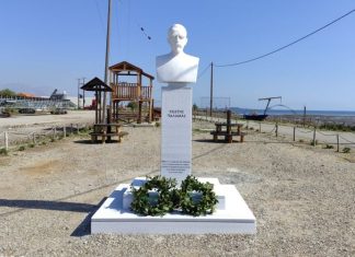 Η προτομή του Κωστή Παλαμά κοσμεί το Μουσείο Άλατος