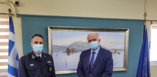 Συνάντηση του Δημάρχου Μεσολογγίου με τον Διευθυντή Αστυνομίας Αιτωλίας