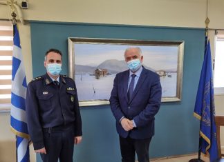 Συνάντηση του Δημάρχου Μεσολογγίου με τον Διευθυντή Αστυνομίας Αιτωλίας