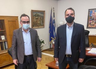 Συνάντηση Παπαθανάση με τον Αν. Υπουργό Υγείας Βασίλη Κοντοζαμάνη