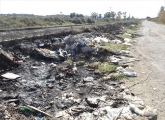 Και ανεξέλεγκτη εναπόθεση και καύση απορριμμάτων στη Μαγούλα Μεσολογγίου