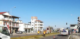 Παρεμβάσεις συντήρησης στην είσοδο του Αγρινίου