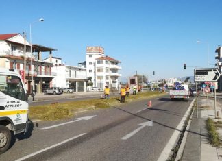 Παρεμβάσεις συντήρησης στην είσοδο του Αγρινίου