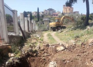 Ξεκίνησαν οι εργασίες για την αποκατάσταση ζημιών του κοιμητηρίου της Κατούνας