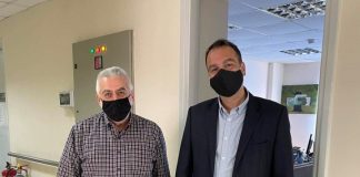 Επίσκεψη Θανάση Παπαθανάση στο Νοσοκομείο Μεσολογγίου