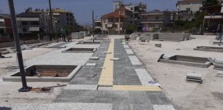 Σε εξέλιξη η ανάπλαση της πλατείας στην Αγία Βαρβάρα