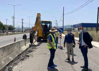 Ξεκίνησαν οι εργασίες αναβάθμισης της εισόδου του Αγρινίου