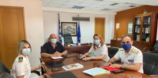 Συνάντηση Γκίζα με τον Περιφερειακό Διευθυντή του Λιμενικού Σώματος