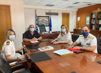 Συνάντηση Γκίζα με τον Περιφερειακό Διευθυντή του Λιμενικού Σώματος
