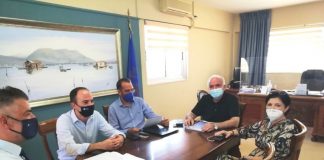 Ο Ν. Φαρμάκης στο Δημαρχείο Μεσολογγίου