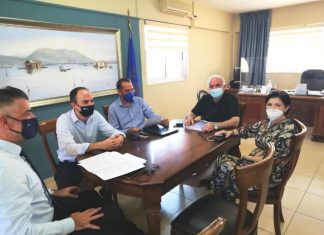 Ο Ν. Φαρμάκης στο Δημαρχείο Μεσολογγίου