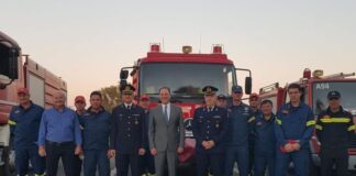Επίσκεψη Λιβανού στο νέο κτίριο διοίκησης των πυροσβεστικών υπηρεσιών Αιτωλοακαρνανίας