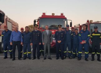Επίσκεψη Λιβανού στο νέο κτίριο διοίκησης των πυροσβεστικών υπηρεσιών Αιτωλοακαρνανίας