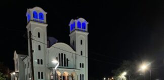 Φωτίστηκε η ανάπλαση στην Αγία Βαρβάρα