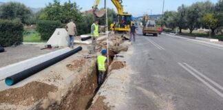 Συμπληρωματική σύμβαση για να τελειώσει το αποχετευτικό Παναιτωλίου – Καινούργιου