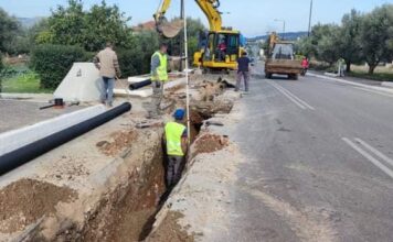 11άδα παρατάσεων στο αποχετευτικό σε Παναιτώλιο και Καινούργιο