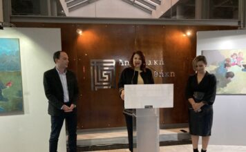 Εγκαινιάστηκε η έκθεση ζωγραφικής της Χριστίνας Σωτηροπούλου