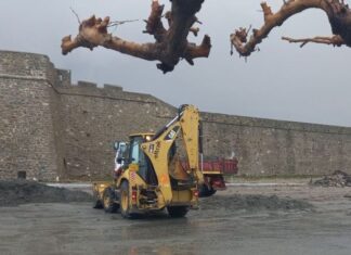 Η κακοκαιρία έπληξε το παραλιακό μέτωπο του Δήμου Ναυπακτίας