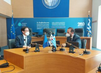 Επίσκεψη του Πρέσβη της Κορέας στον Περιφερειάρχη Δυτικής Ελλάδας