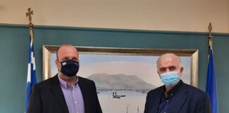 Συνάντηση Λύρου με το διοικητή του ΟΑΕΔ Σπύρο Πρωτοψάλτη