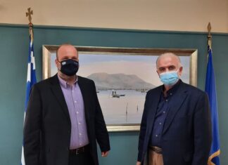 Συνάντηση Λύρου με το διοικητή του ΟΑΕΔ Σπύρο Πρωτοψάλτη