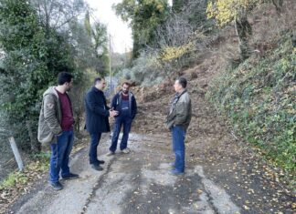 Επίσκεψη Θ. Παπαθανάση στις πληγείσες περιοχές της Μακρυνείας και του Αρακύνθου