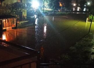 H κακοκαιρία σαρώνει το Μεσολόγγι