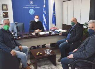 Συνάντηση Γκίζα – Φαρμάκη : Η αποκατάσταση της Γέφυρας του Ευήνου επί τάπητος