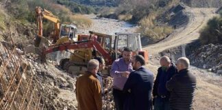 Επίσκεψη Φαρμάκη σε έργα της Περιφέρειας στη Ναυπακτία