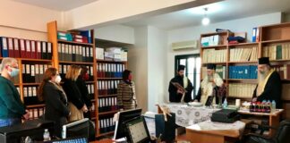 Επίσκεψη Ιερόθεου στο Υποκατάστημα Μεσολογγίου του Κτηματολογικού Γραφείου