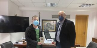 Ο Δήμαρχος Ναυπακτίας τίμησε το μαθητή Κ. Μαλιάρη, μέλος της Εθνικής Ομάδας Ρομποτικής