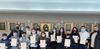 Τους διακριθέντες αθλητές του “Θησέα” στο Τae kwon do βράβευσε ο Δήμαρχος Αγρινίου