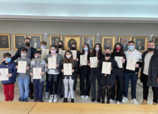 Τους διακριθέντες αθλητές του “Θησέα” στο Τae kwon do βράβευσε ο Δήμαρχος Αγρινίου