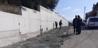 Τοιχίου αντιστήριξης από το Δήμο Αγρινίου στην κοινότητα Στράτου