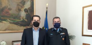 Το Δήμαρχο Αγρινίου είδε ο Διοικητής της Πυροσβεστικής στη Δυτική Ελλάδα