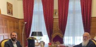 Συνάντηση Φαρμάκη με τον Αρχιεπίσκοπο Ιερύνυμο