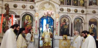 Με Ιερόθεο πανηγύρισε ο Ι.Ν. του Αγίου Γεωργίου στο Αγρίνιο