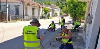 Δράσεις καθαριότητας στη Σκουρτού από το Δήμο Ξηρομέρου
