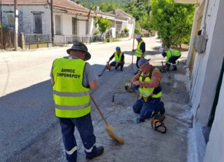 Δράσεις καθαριότητας στη Σκουρτού από το Δήμο Ξηρομέρου