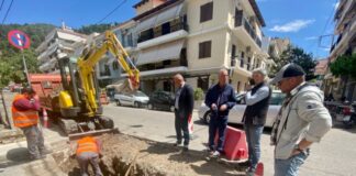 Ναύπακτος : Ξεκίνησαν οι παρεμβάσεις στην οδό Καλυδώνος