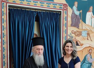 Συνάντηση του Μητροπολίτη Ναυπάκτου με τη Χρυσούλα Τασολάμπρου για το «1ο Φεστιβάλ Θρησκευτικής Μουσικής»