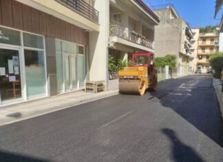 Ασφαλτοστρώσεις στους δρόμους της Ναυπάκτου